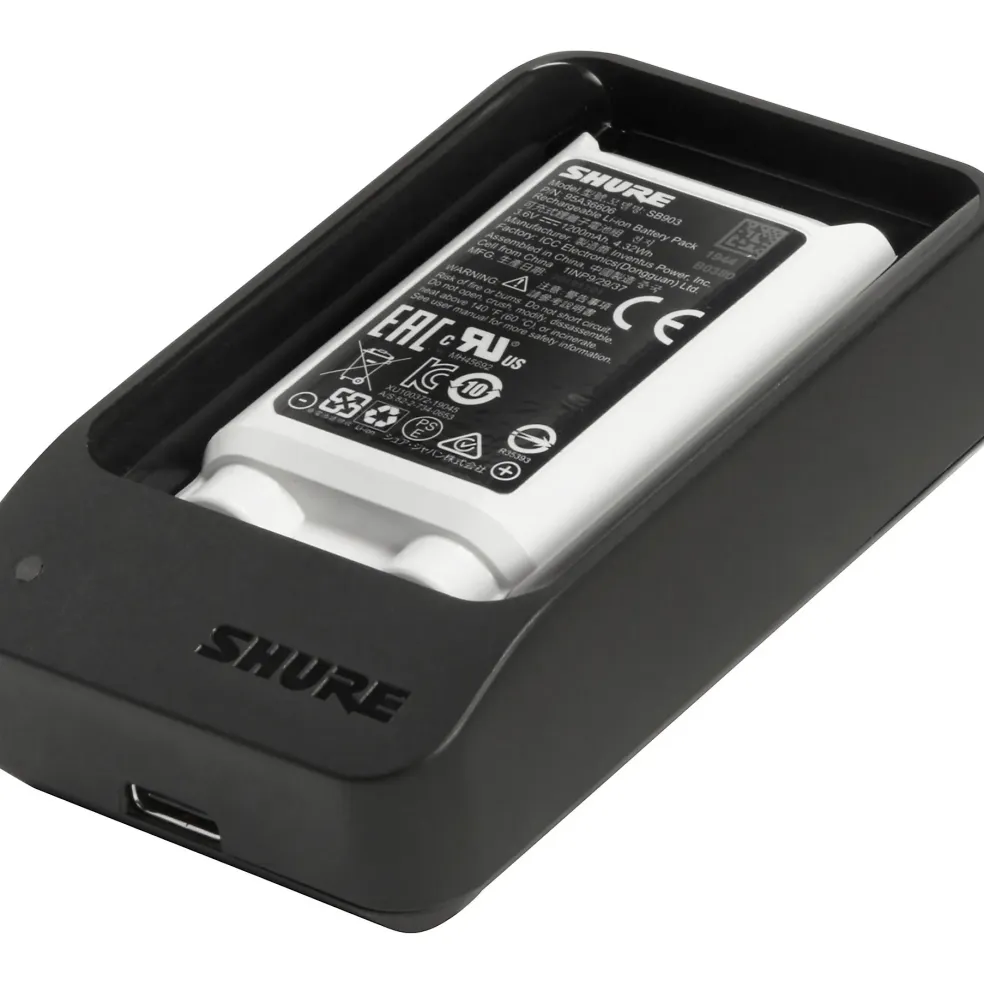 Shure SBC10-903-US Single Battery Charger for SB903 Battery