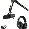 Shure Shure Deluxe Articulating Desktop Mic Boom Stand with SM7B Microphone, SRH440A Headphones and 15' XLR Cable