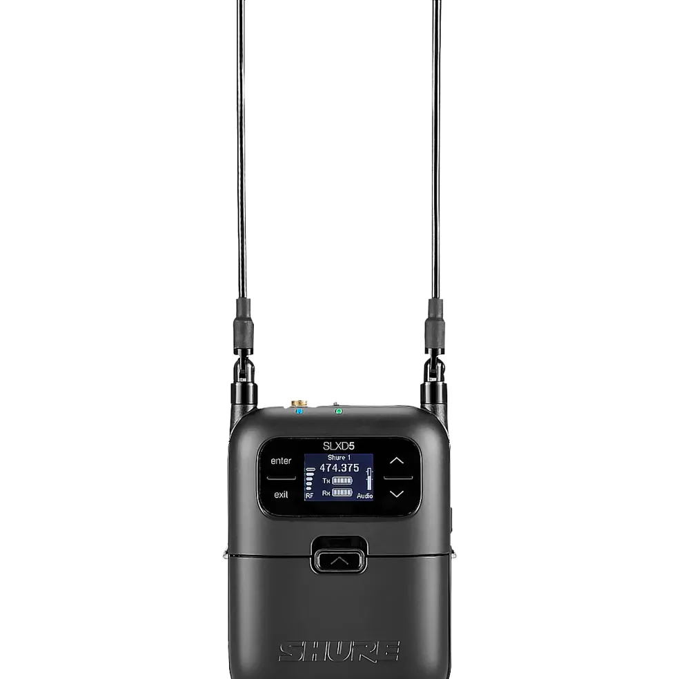 Shure SLXD35 Portable Digital Wireless Plug-On System with SLXD3 XLR Plug-On Transmitter - Band G58 Band J52
