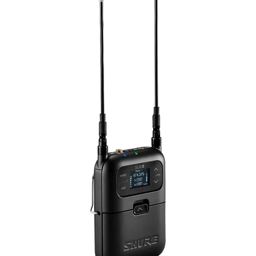 Shure SLXD35 Portable Digital Wireless Plug-On System with SLXD3 XLR Plug-On Transmitter - Band G58 Band J52
