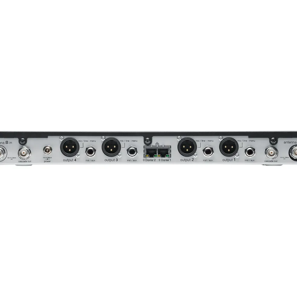 Shure SLX-D Quad Channel Digital Wireless Receiver with Dante Connectivity Band G57