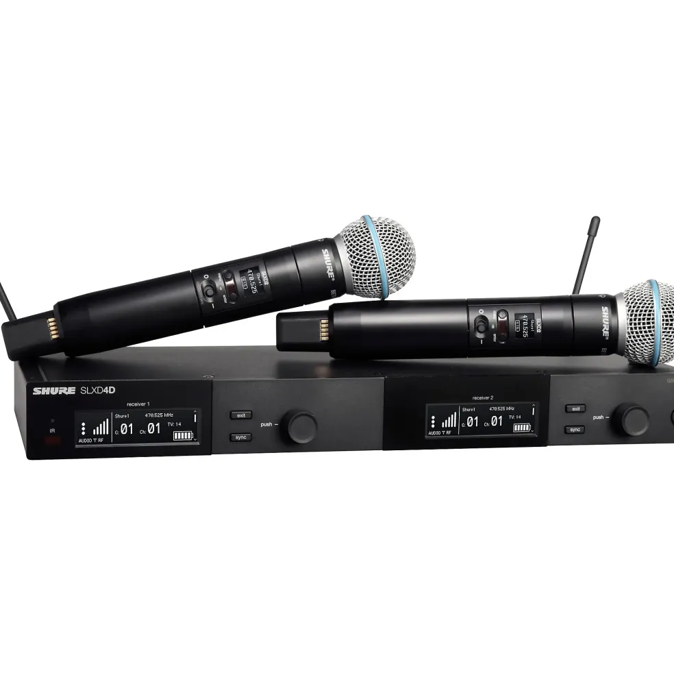 Shure SLXD24D/B58 Dual Wireless Vocal Microphone System With BETA 58 Band G58