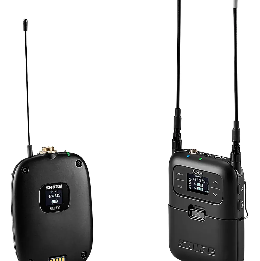 Shure SLXD15/DL4B Portable Digital Wireless Bodypack System with DL4B Lavalier Microphone Band H55