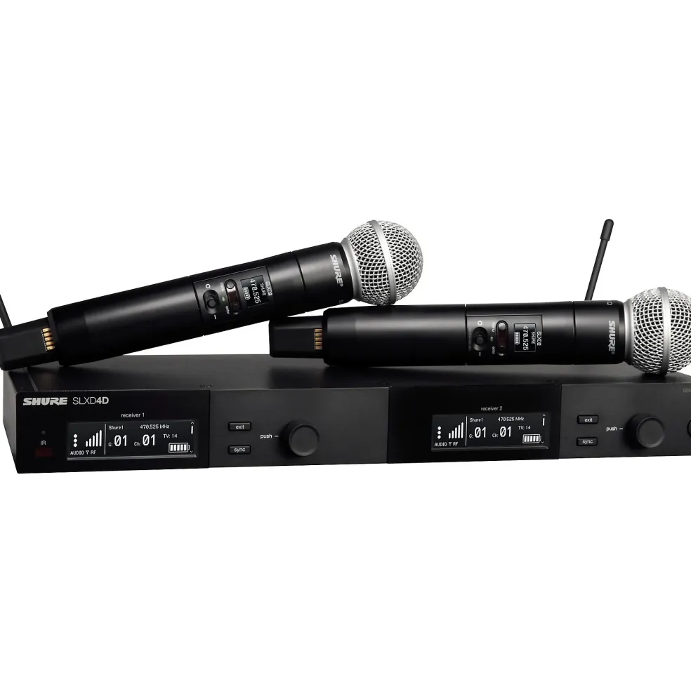 Shure SLXD24D/SM58 Dual-Channel Wireless Vocal Microphone System With SM58 Band G58