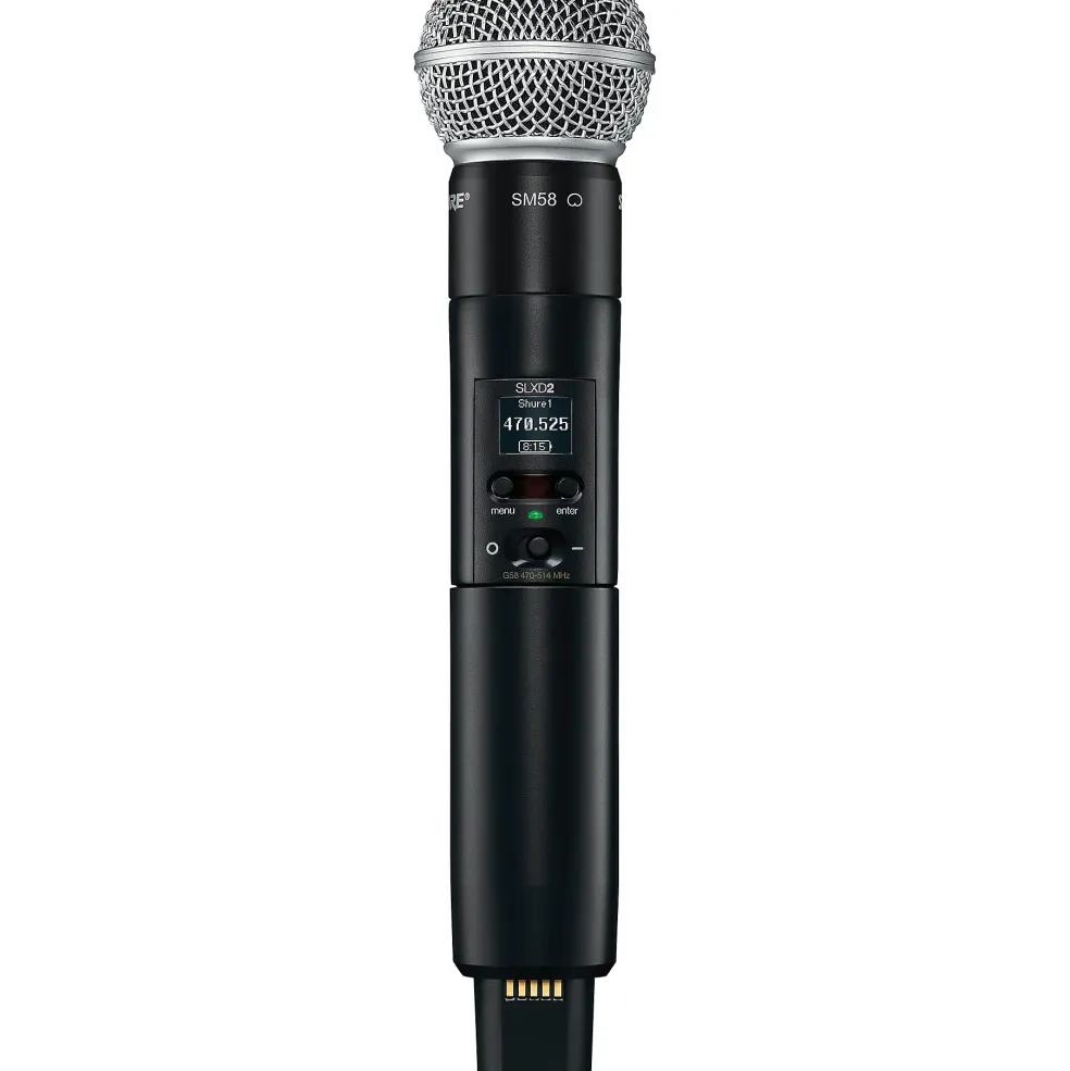 Shure SLXD124/85M Combo System With SM58 & WL185M Band G58