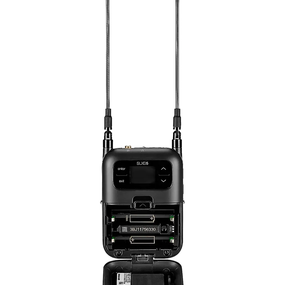 Shure SLXD24/SM58 Portable Digital Wireless Bodypack System With Handheld Transmitter Band H55