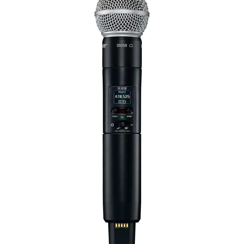 Shure SLXD24/SM58 Portable Digital Wireless Bodypack System With Handheld Transmitter Band H55
