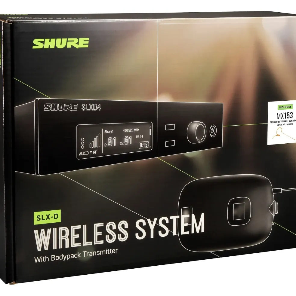 Shure SLXD14/153T Combo Wireless Microphone System Band G58