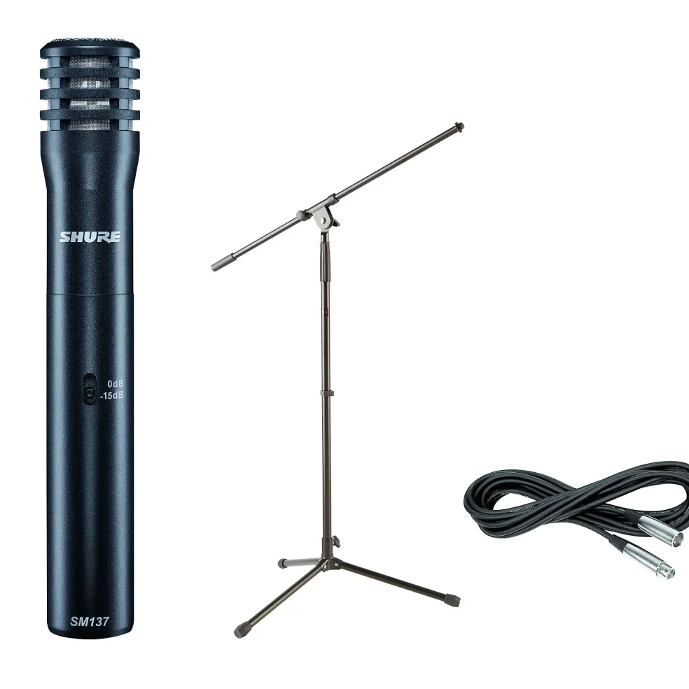 Shure SM137 Condenser Mic with Cable and Stand
