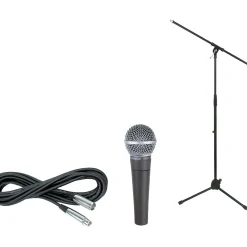 Shure SM58 Microphone with Cable & Stand