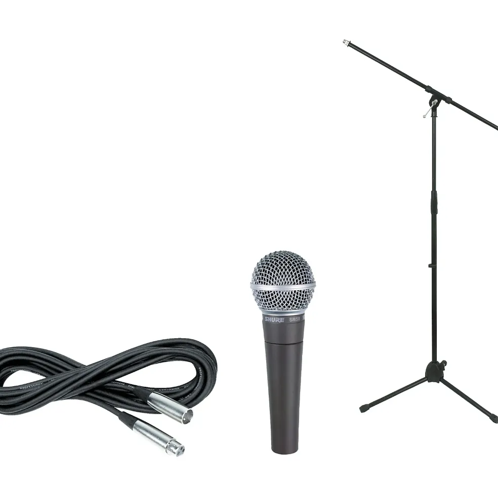 Shure SM58 Microphone with Cable & Stand