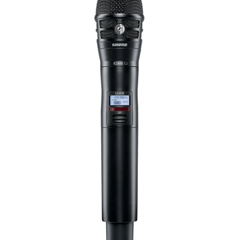 Shure ULXD2/K8B Digital Handheld Transmitter With KSM8 Capsule in Black Band G50
