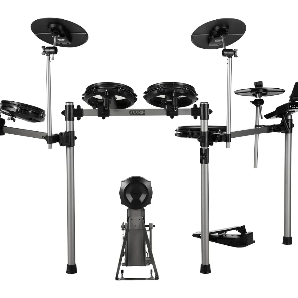 Simmons Titan 50 Electronic Drum Kit With Mesh Pads, Bluetooth and DA2112 Drum Amp