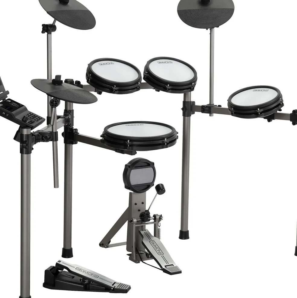 Simmons Titan 50 Electronic Drum Kit With Mesh Pads, Bluetooth and DA2112 Drum Amp