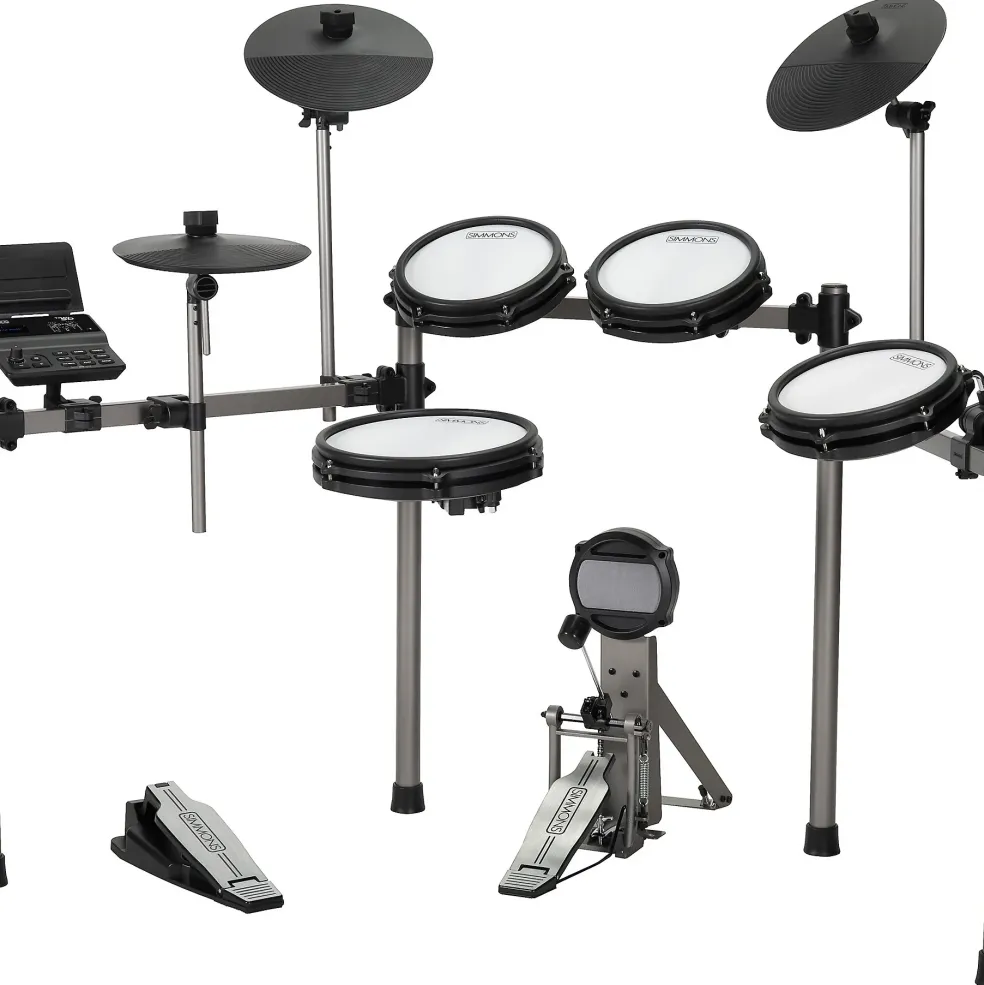 Simmons Titan 50 Electronic Drum Kit With Mesh Pads, Bluetooth and DA2112 Drum Amp