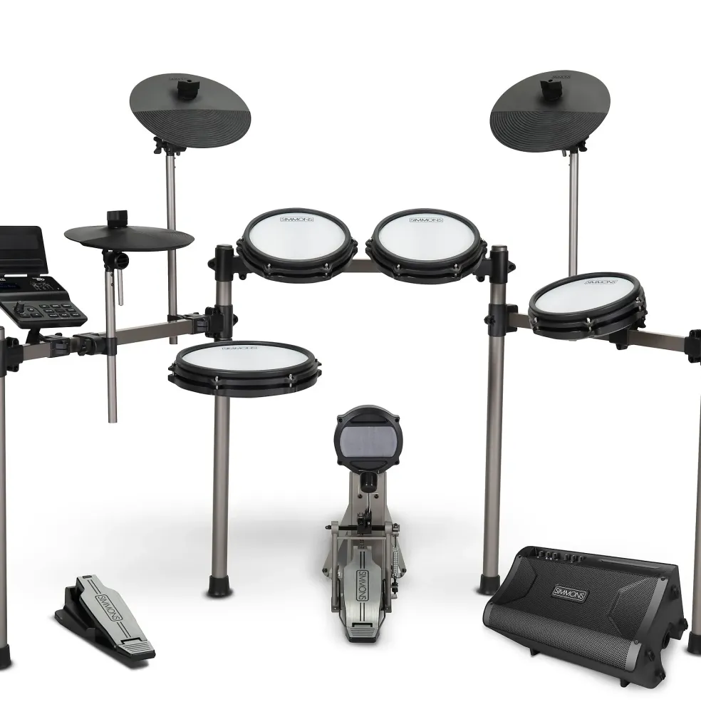 Simmons Titan 50 Electronic Drum Kit With Mesh Pads, Bluetooth and DA2110 Drum Amp