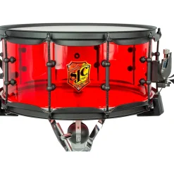 SJC Drums Josh Dun Torch Snare Drum 14 x 6.5 in. Red Acrylic