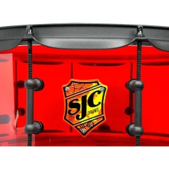SJC Drums Josh Dun Torch Snare Drum 14 x 6.5 in. Red Acrylic