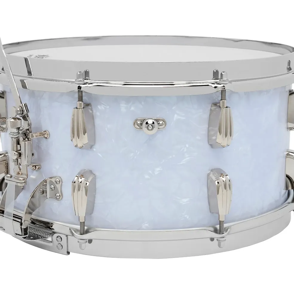 Slingerland Limited-Edition Radio King Finish Ply Maple Snare Drum 14 x 7 in. White Marine Pearl