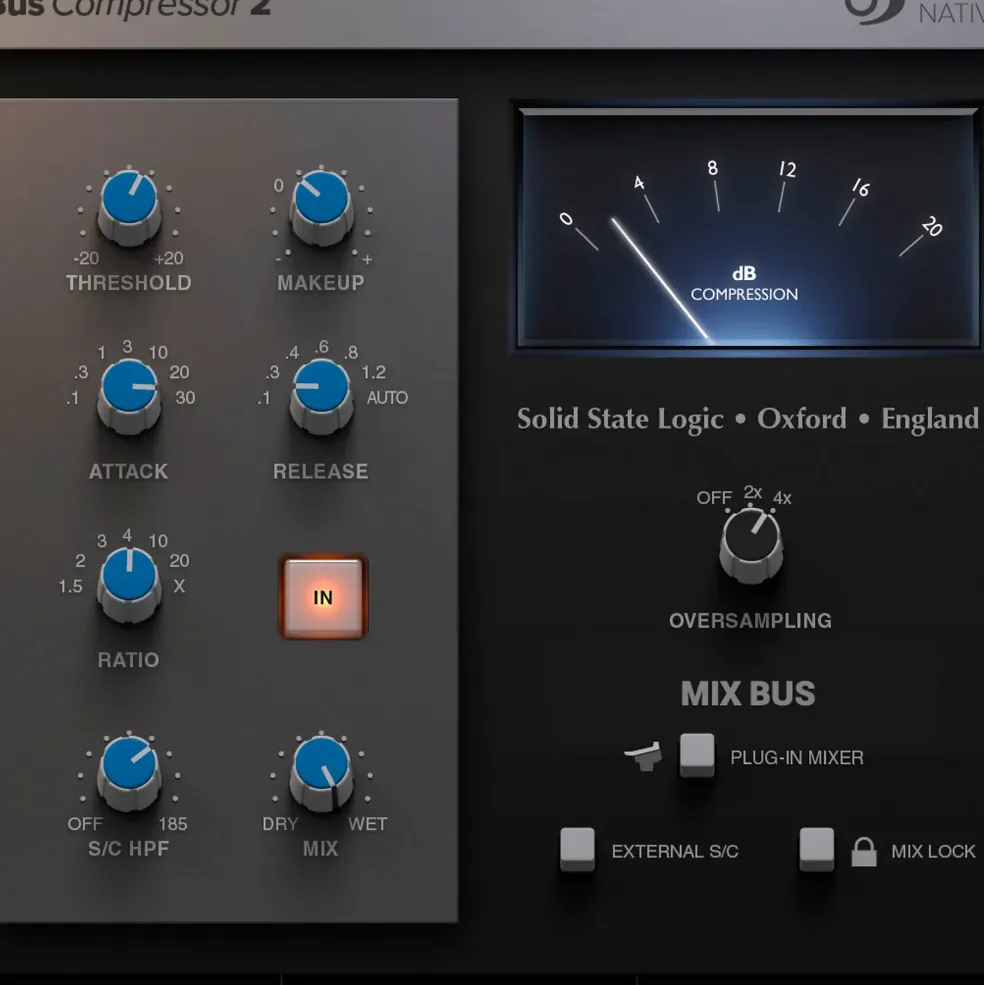 Solid State Logic Software SSL Native Bus Compressor 2 (Download)