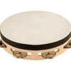 Sound Percussion Labs Baja Percussion Single Row Tambourine With Steel Jingles 8 in. Natural