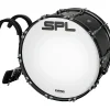 Sound Percussion Labs Birch Marching Bass Drum with Carrier - Black 22 x 14 in.