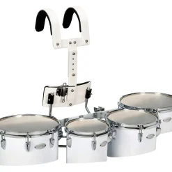 Sound Percussion Labs Birch Marching Quads with Carrier 8/10/12/13 White