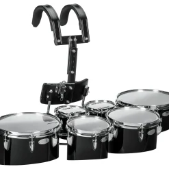 Sound Percussion Labs Birch Marching Sextets with Carrier 6/6/8/10/12/13 Black