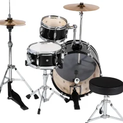 Sound Percussion Labs Lil' Kicker 3-Piece Junior Drum Set Black