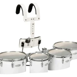 Sound Percussion Labs Standard Marching Quads with Carrier 8/10/12/13 White