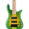 Spector NS5 Maple Burl/Wide Neck Green