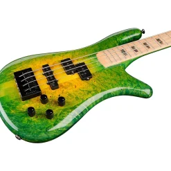 Spector NS2 Maple Burl/Wimbish Neck Green