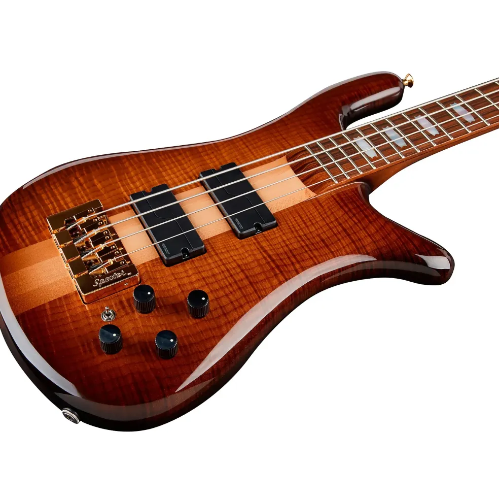 Spector NS4 Roasted Flame Maple Top Electric Bass Tobacco Sunburst