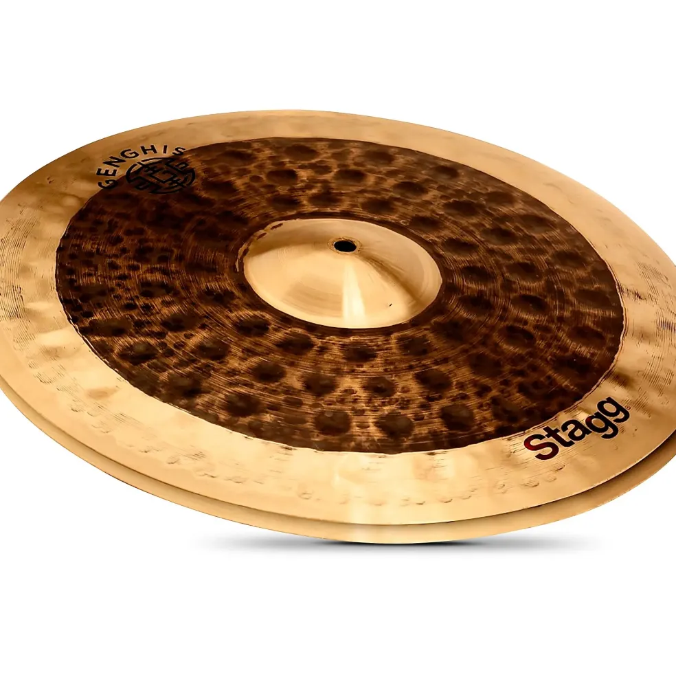 Stagg 14" Genghis Duo Series Dual Medium Hi-Hats 14 in. Pair