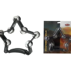 Stagg 14 Jingle Star Tambourine Black