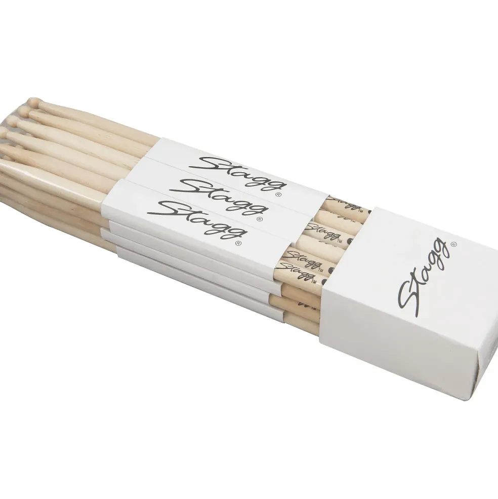 Stagg Birch Drum Sticks 12-Pair 5A