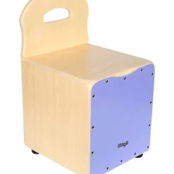 Stagg Kid's Cajon with Backrest Purple
