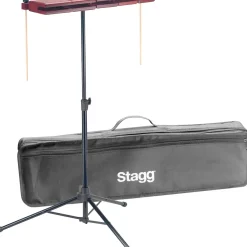 Stagg 5-Piece Wooden Temple Block Set 25 in.