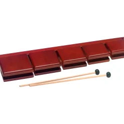 Stagg 5-Piece Wooden Temple Block Set 25 in.