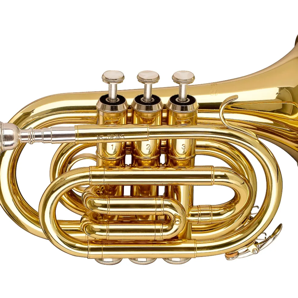 Stagg WS-TR245S Series Bb Pocket Trumpet Clear Lacquer