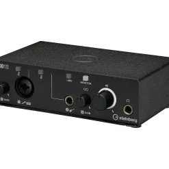 Steinberg IXO12 B Podcast Pack with Mic, Table Top Stand, & Pop Screen