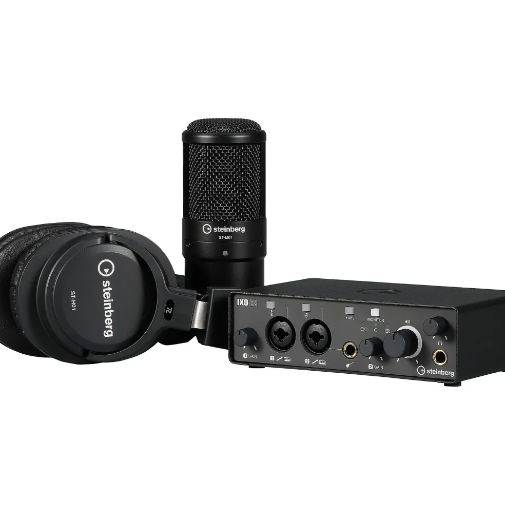 Steinberg IXO22 B Recording Pack with Mic & Headphones