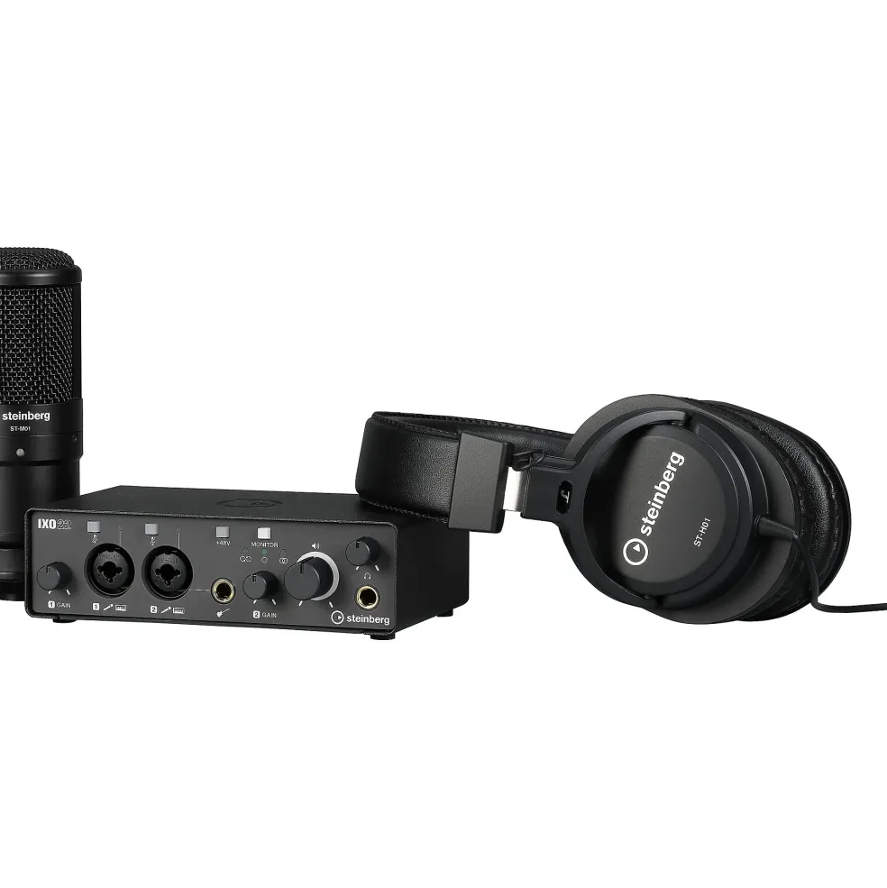 Steinberg IXO22 B Recording Pack with Mic & Headphones