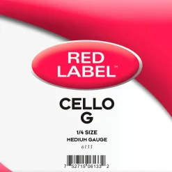 Super Sensitive Red Label Series Cello G String 1/4 Size, Medium