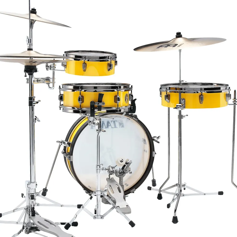 TAMA Club-JAM Pancake 4-Piece Shell Pack With 18" Bass Drum Electric Yellow