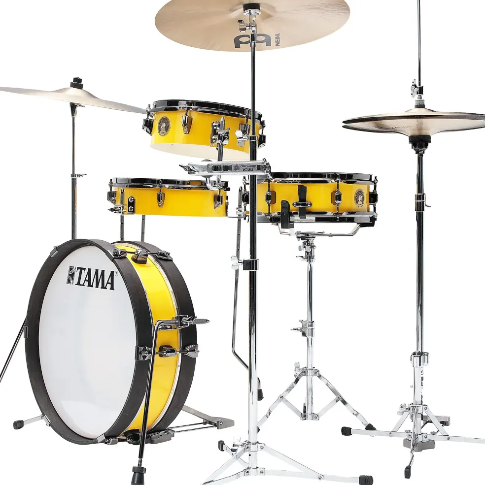 TAMA Club-JAM Pancake 4-Piece Shell Pack With 18" Bass Drum Electric Yellow