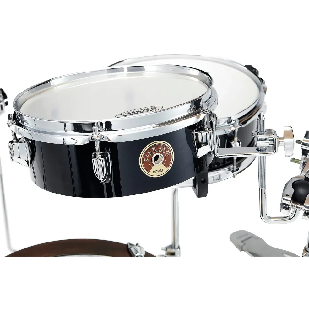 TAMA Club-JAM 4-Piece Pancake Kit With 18" Bass Drum Hairline Black Chrome Shell Hardware