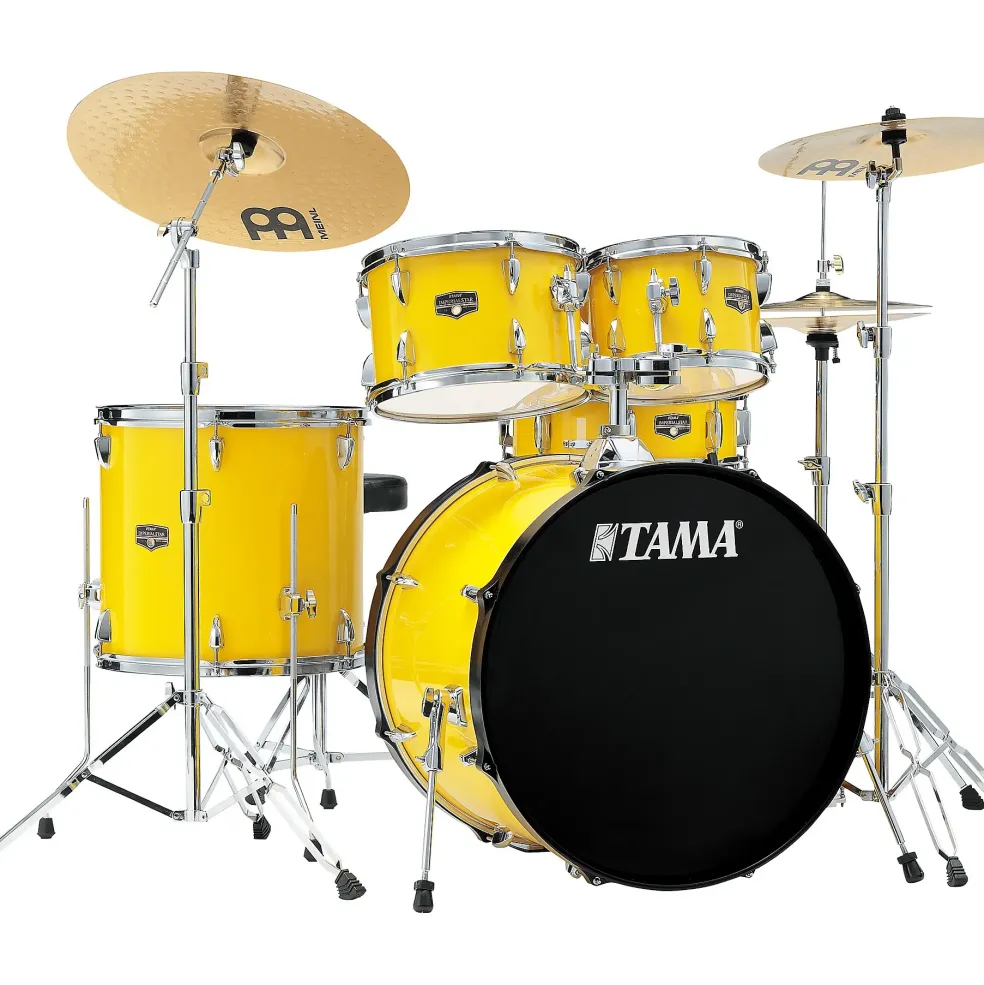TAMA Imperialstar 5-Piece Complete Drum Set With 22" Bass Drum Electric Yellow