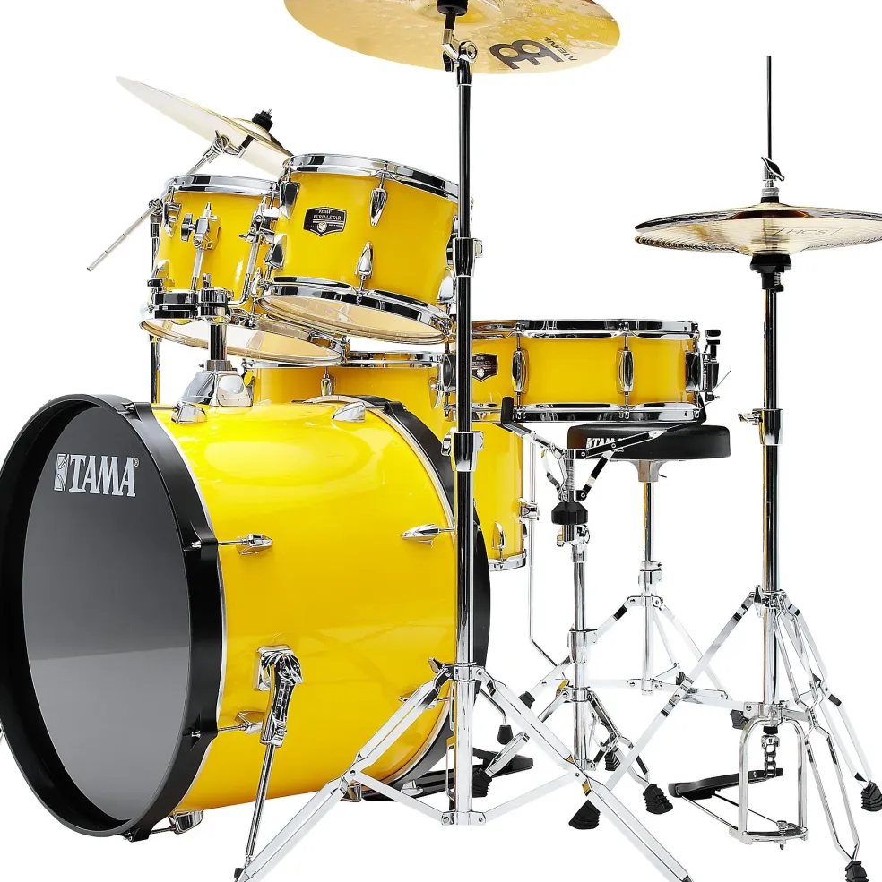 TAMA Imperialstar 5-Piece Complete Drum Set With 22" Bass Drum Electric Yellow