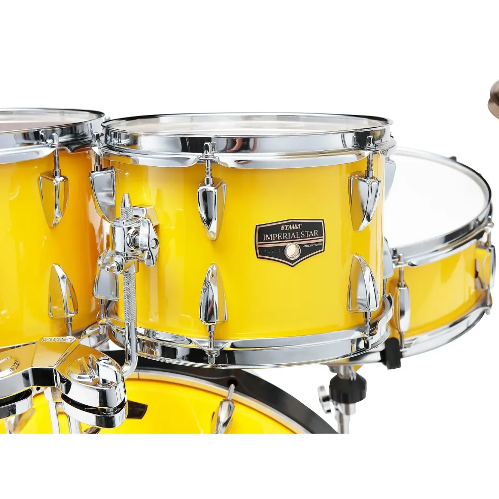TAMA Imperialstar 5-Piece Complete Drum Set With 22" Bass Drum Electric Yellow